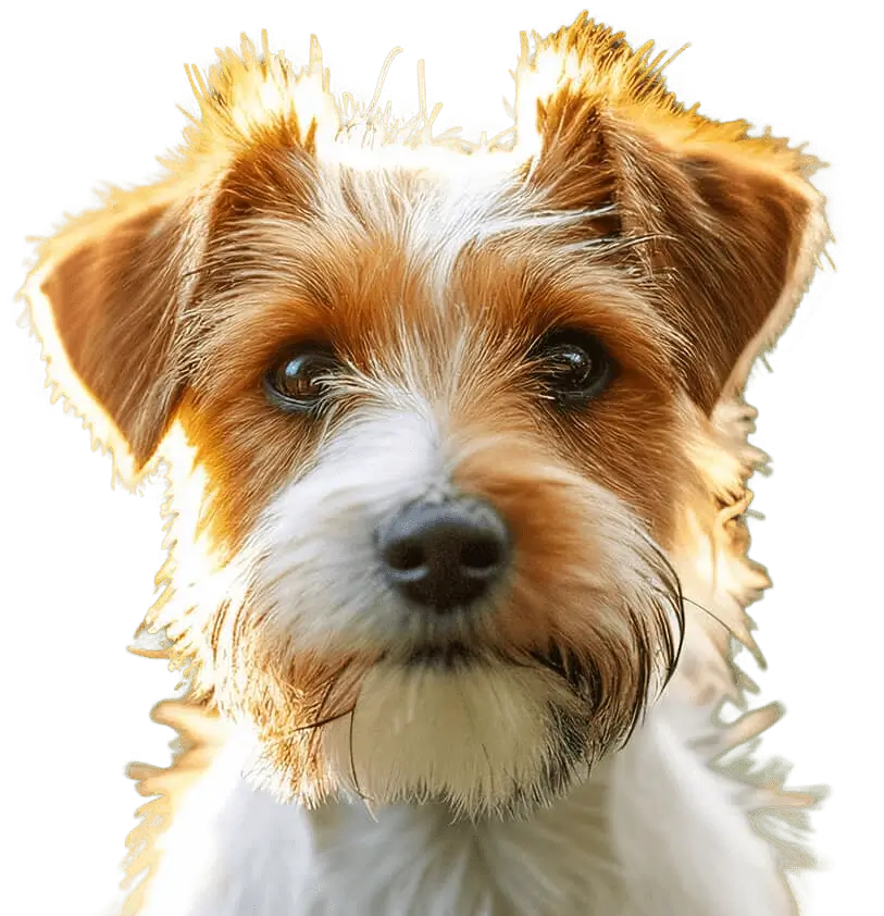Orange and White Dog Looking at Camera Orange and White Dog Looking at Camera